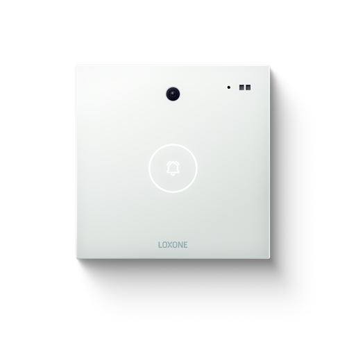 Loxone Intercom in Signal White, front view