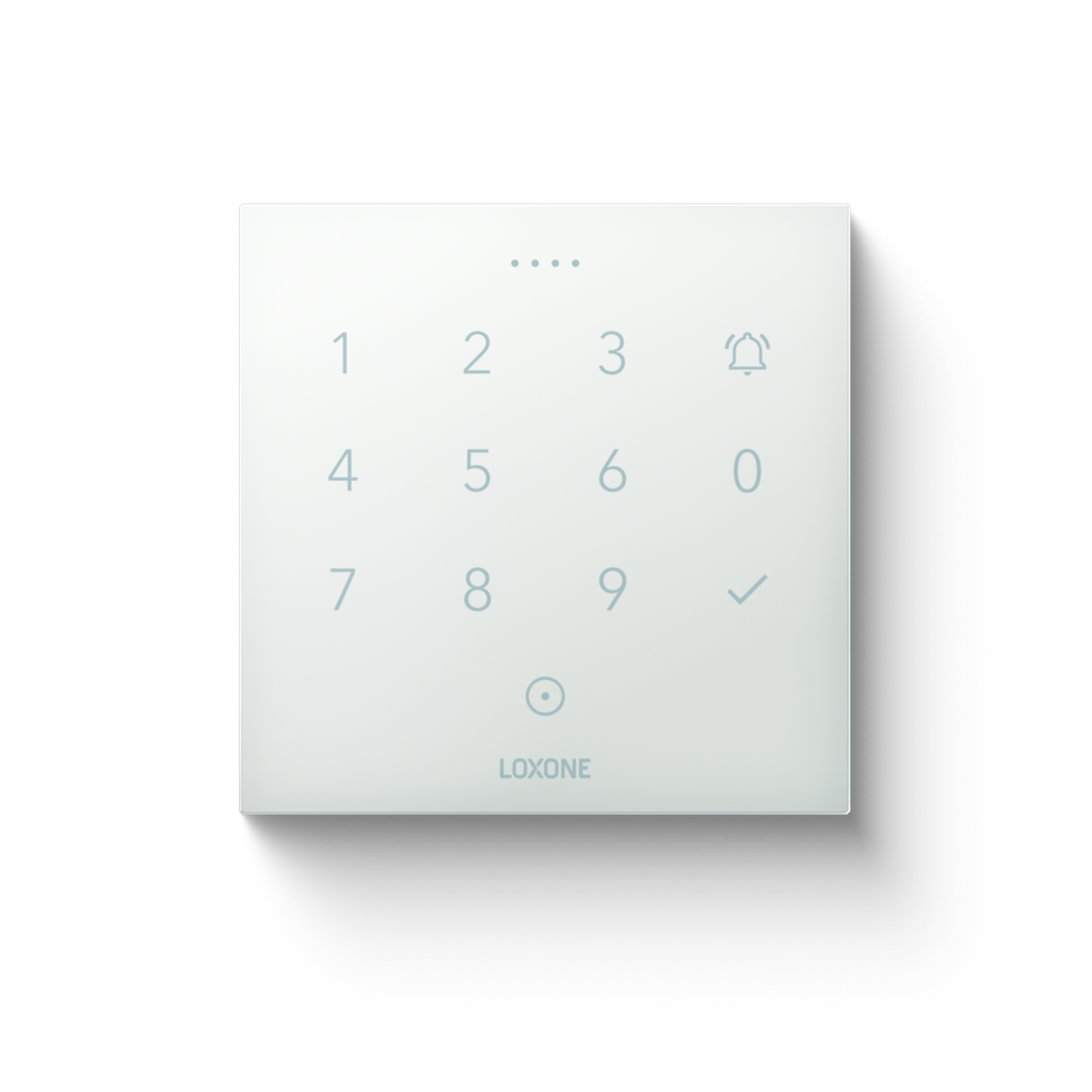 Loxone NFC Code Touch in Signal White with the keypad off