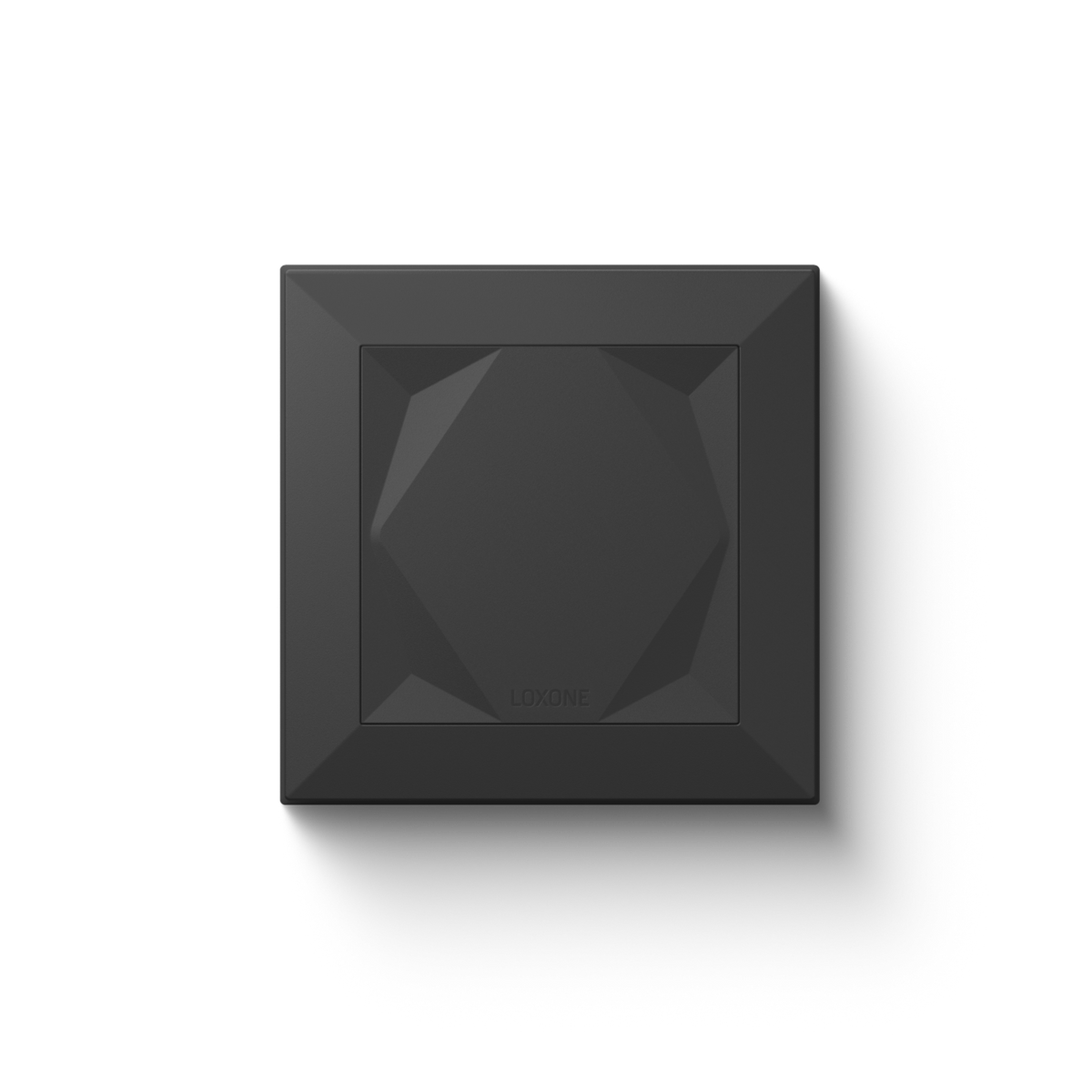 Loxone Touch wall switch in anthracite, front view
