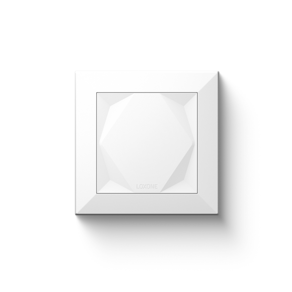 Loxone Touch wall switch in white, front view