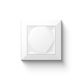 Loxone Touch wall switch in white, front view