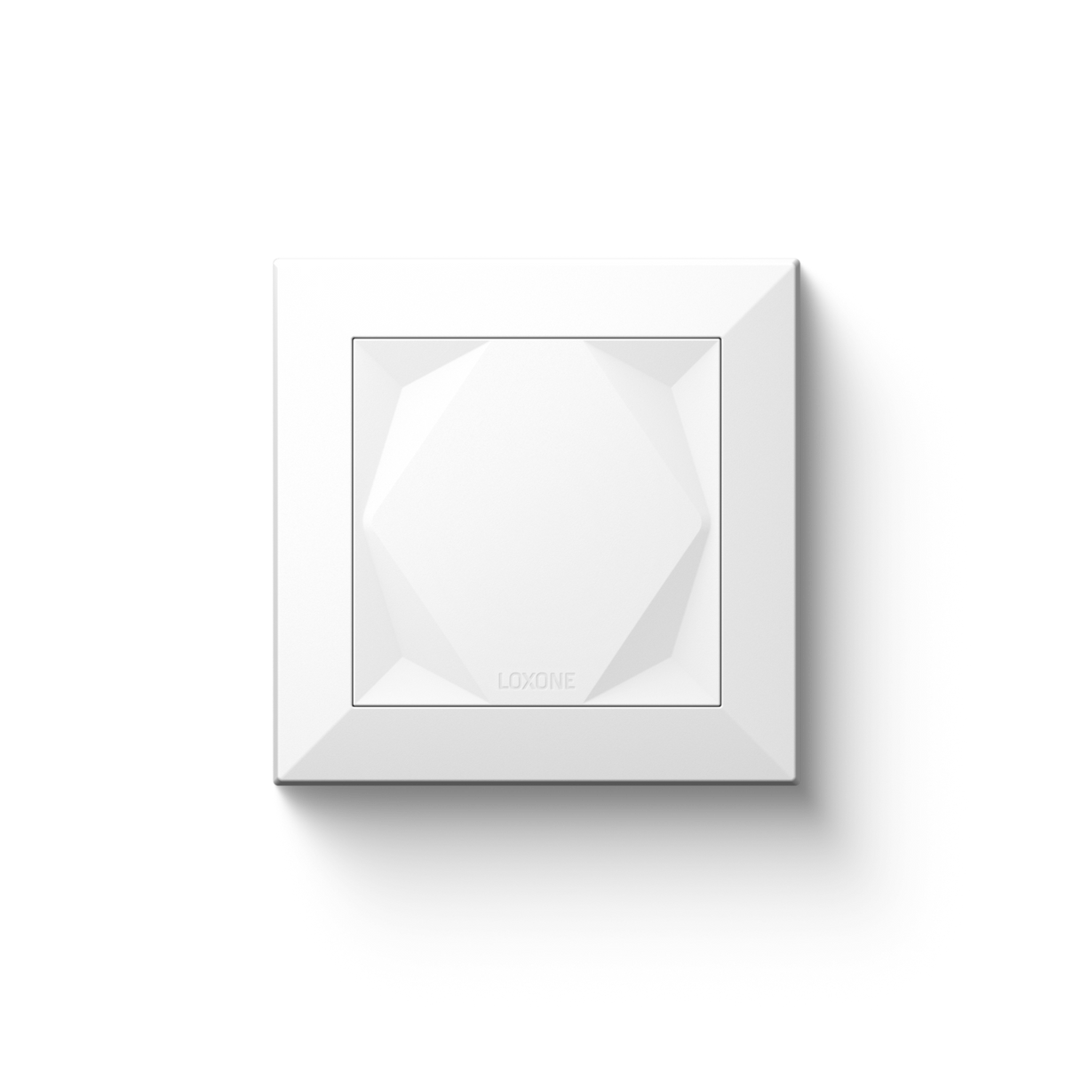 Loxone Touch wall switch in white, front view