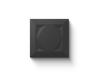 Loxone Touch wall switch in anthracite with its faceted touch surface